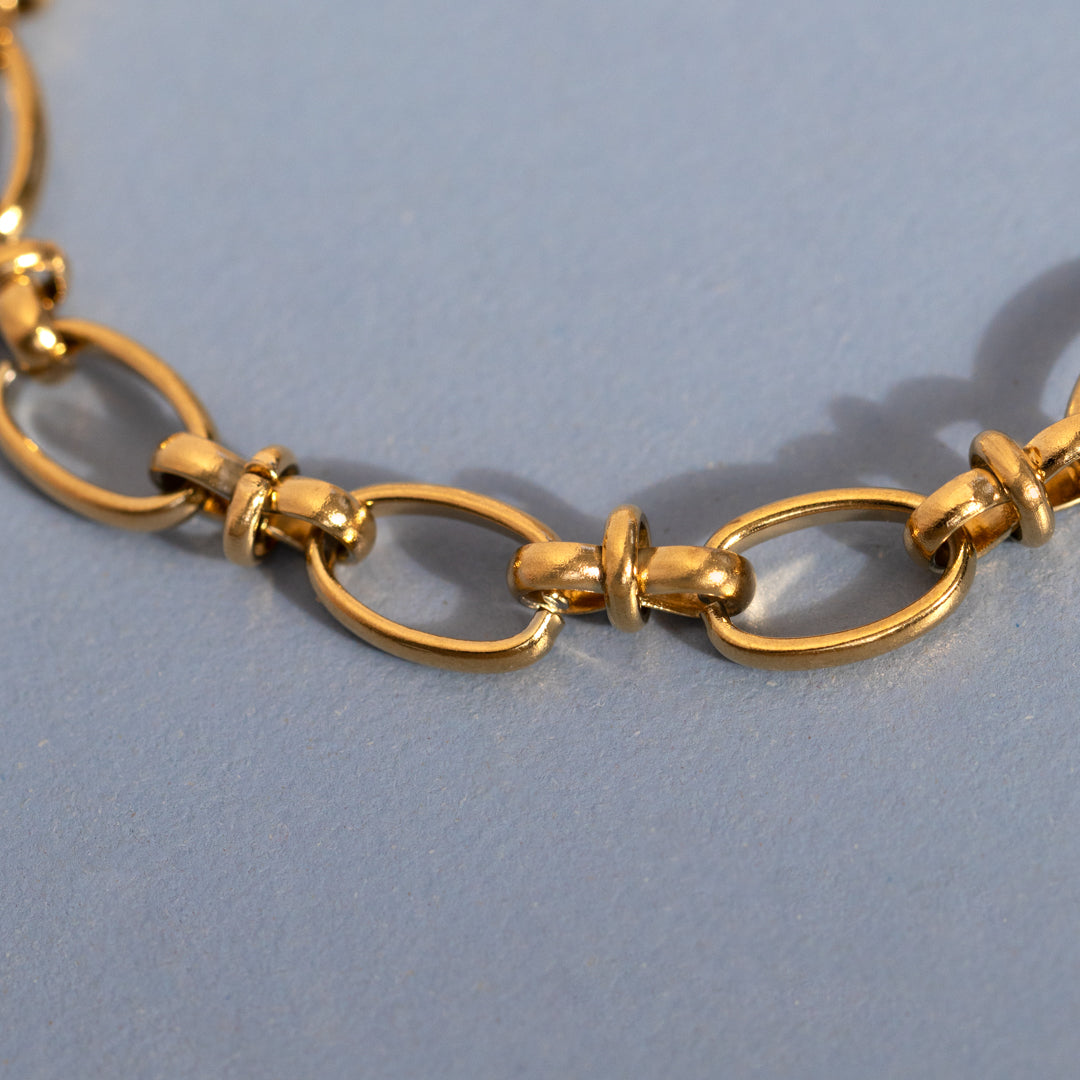 Gold Non Tarnish Link Chain Bracelet