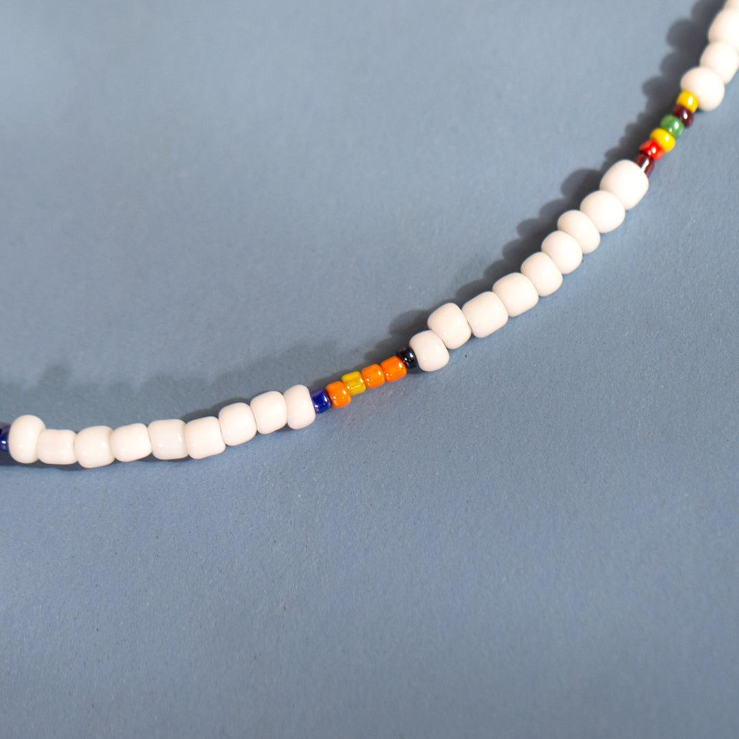 White Bead Necklace