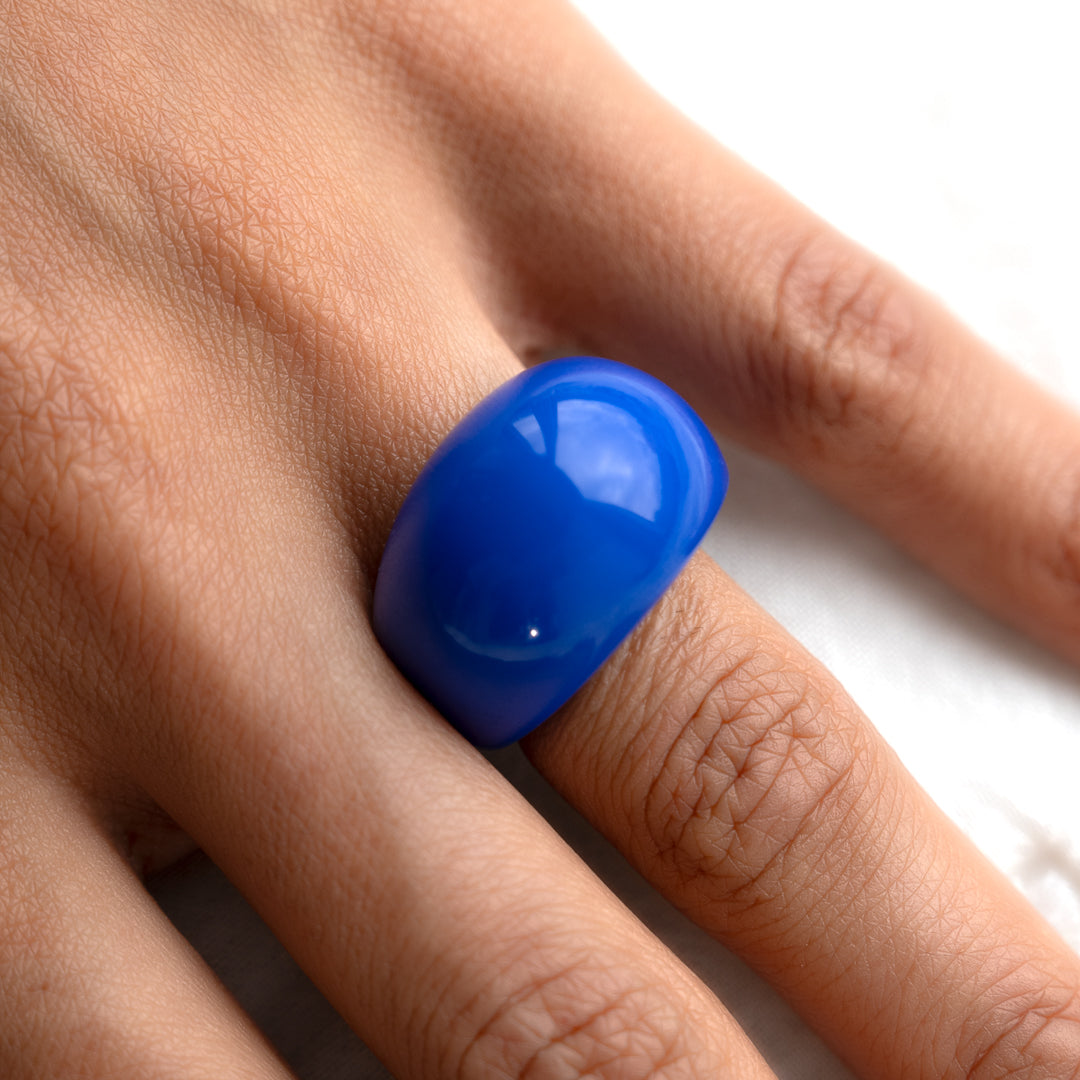 Chunky Dome Resin Ring