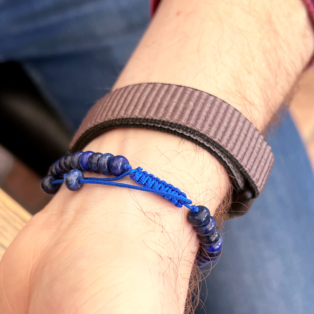 Lapis Lazuli Adjustable Cord Bracelet