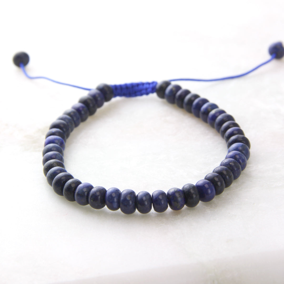 Lapis Lazuli Adjustable Cord Bracelet