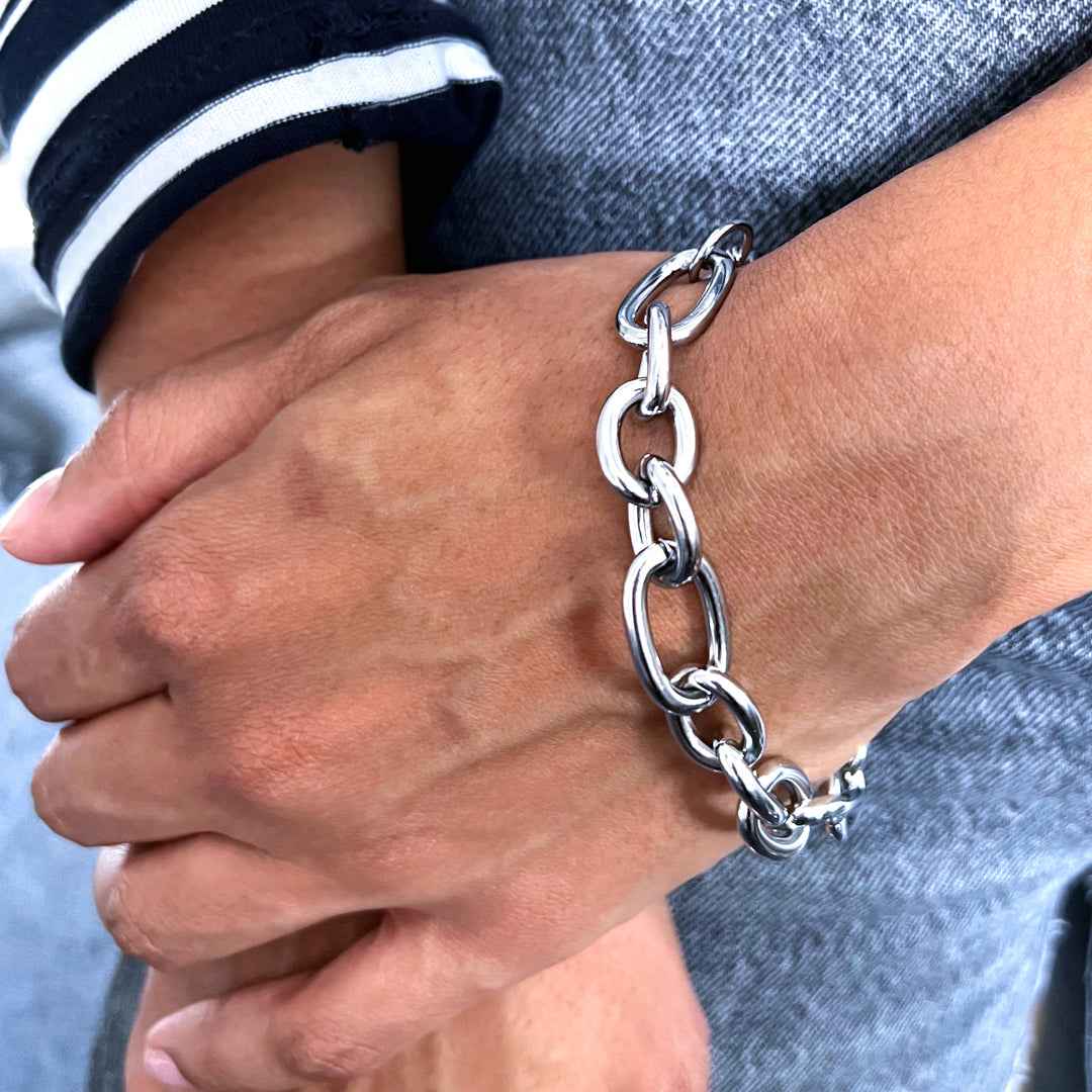 Chunky Link Chain Stainless Steel Bracelet