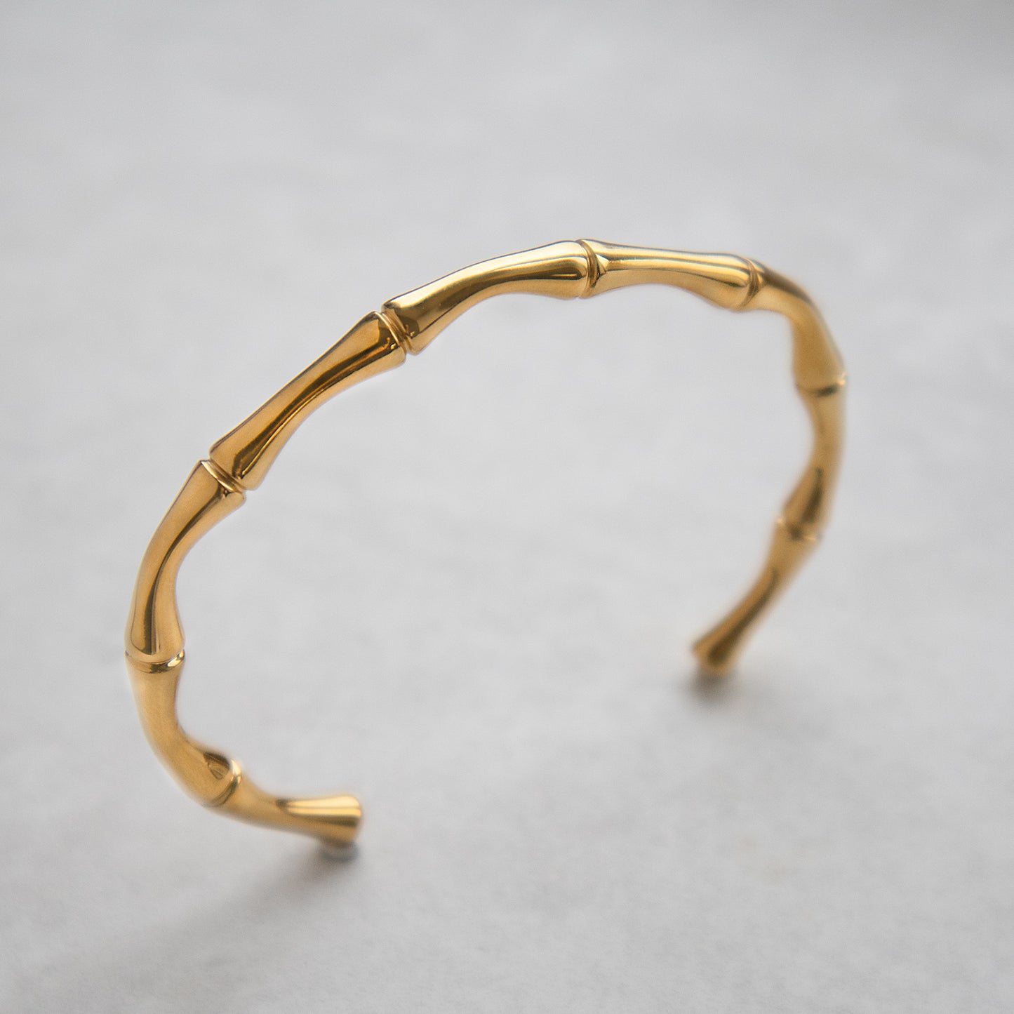 Non Tarnish Bamboo Open Cuff Bangle