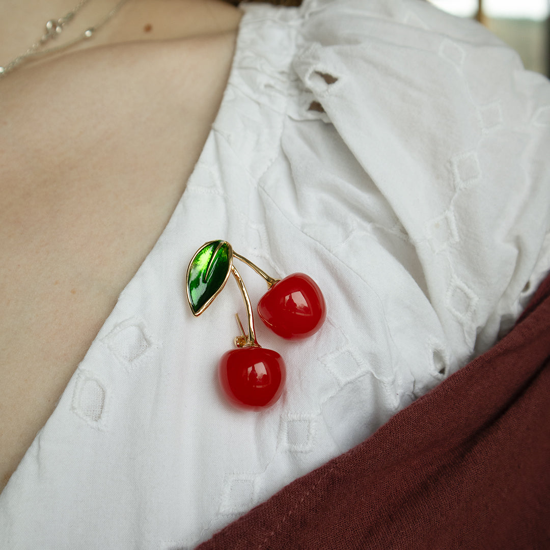 Cherry Brooch