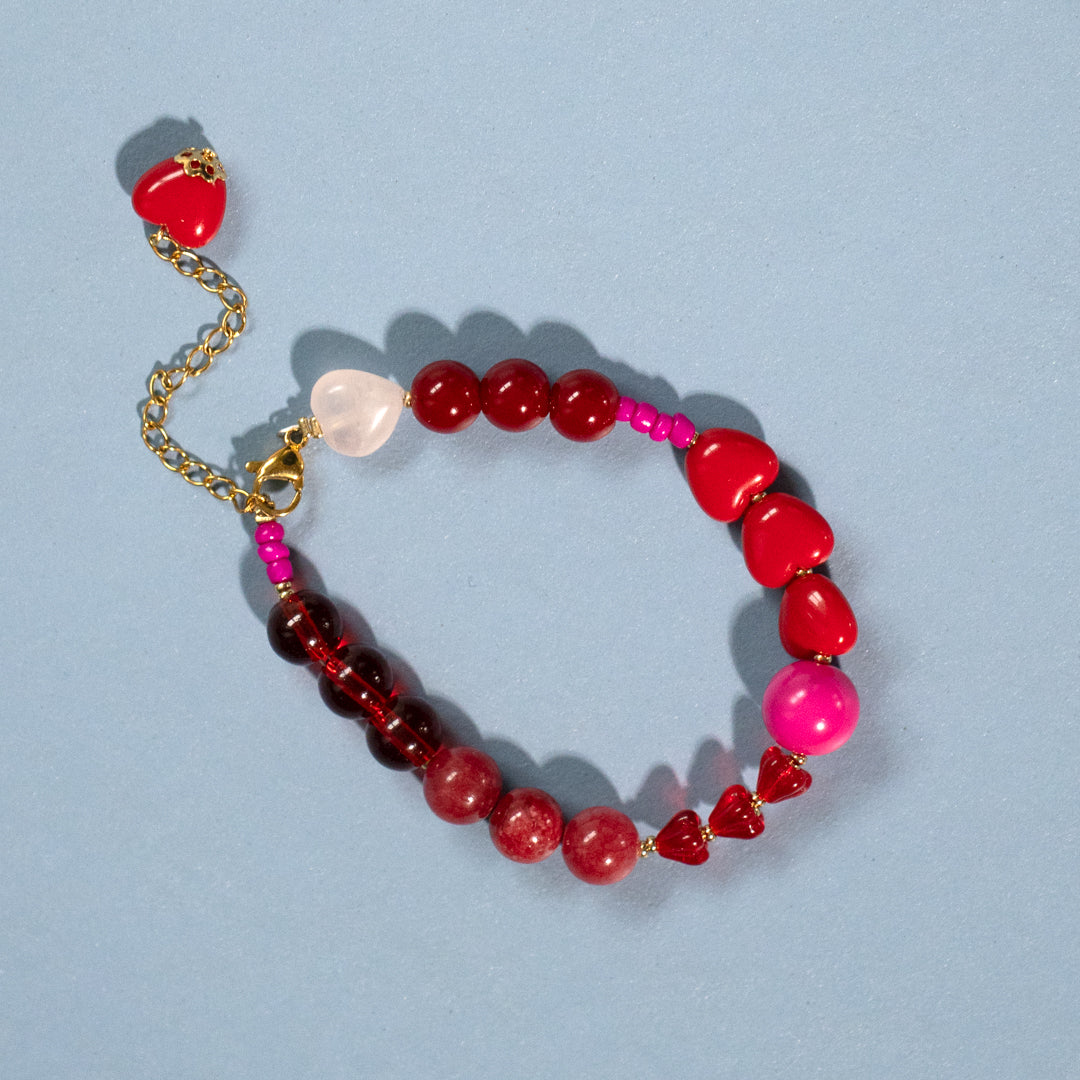Sweetheart Bead Toggle Necklace