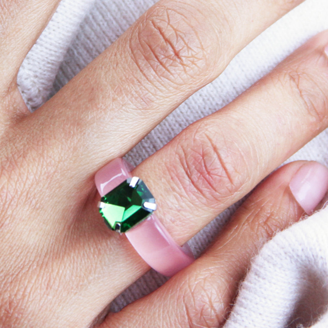 Pink resin clearance ring