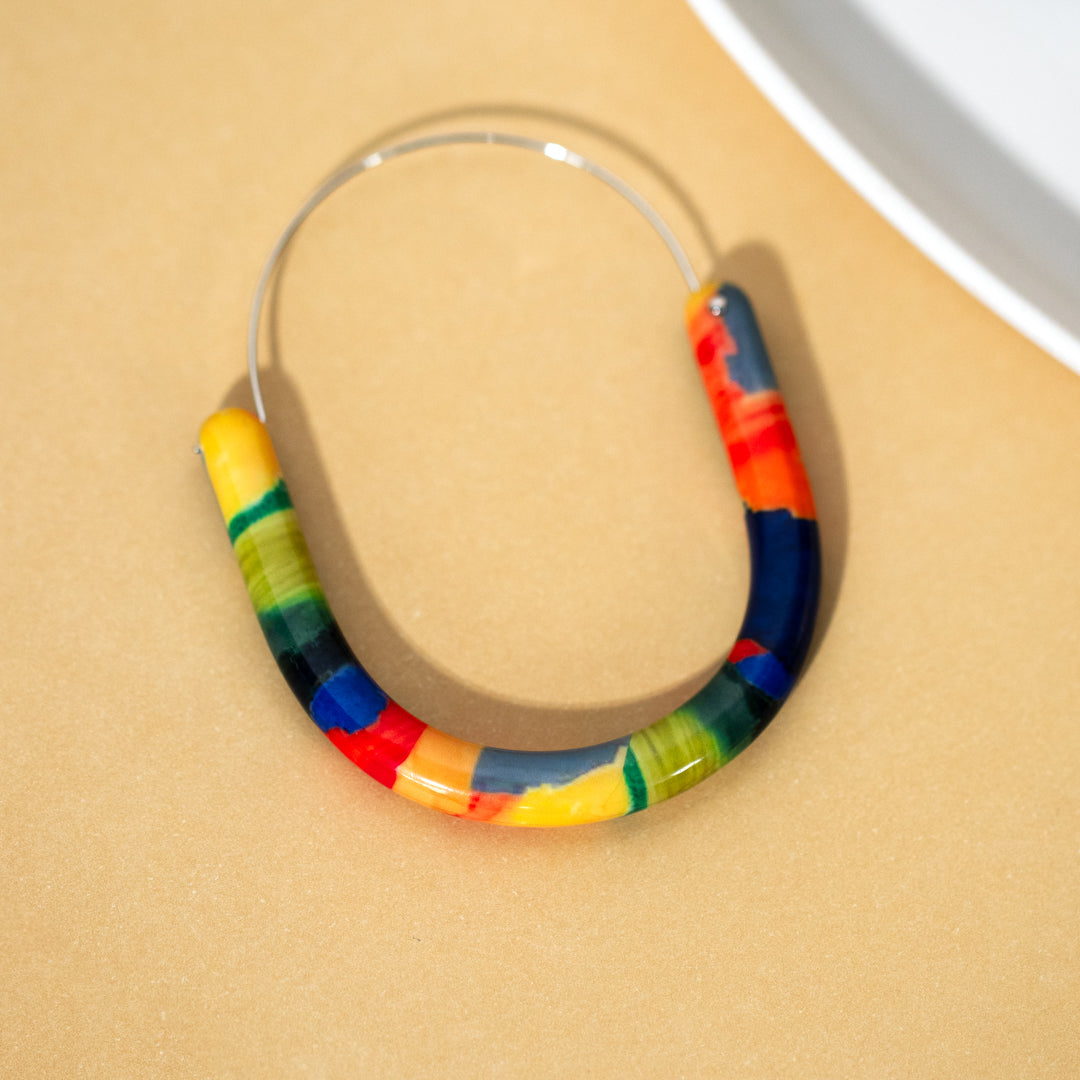 Large Multi Coloured Light Hoops
