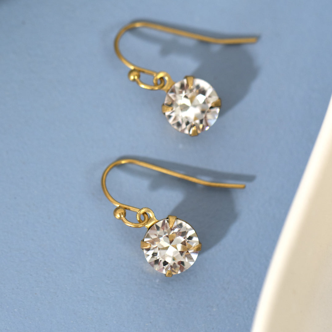 Earrings Made With Round Swarovski Crystals