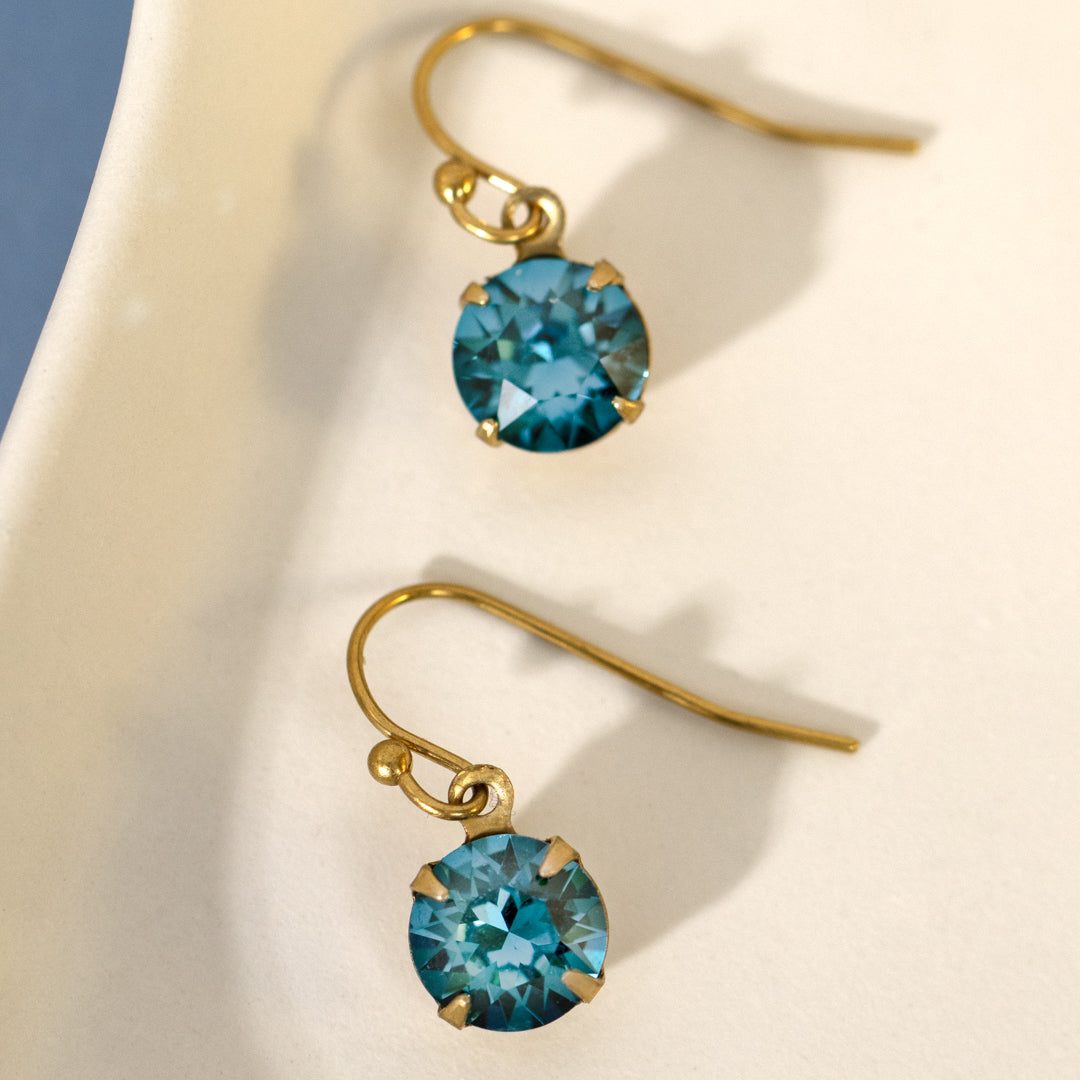 Earrings Made With Round Swarovski Crystals