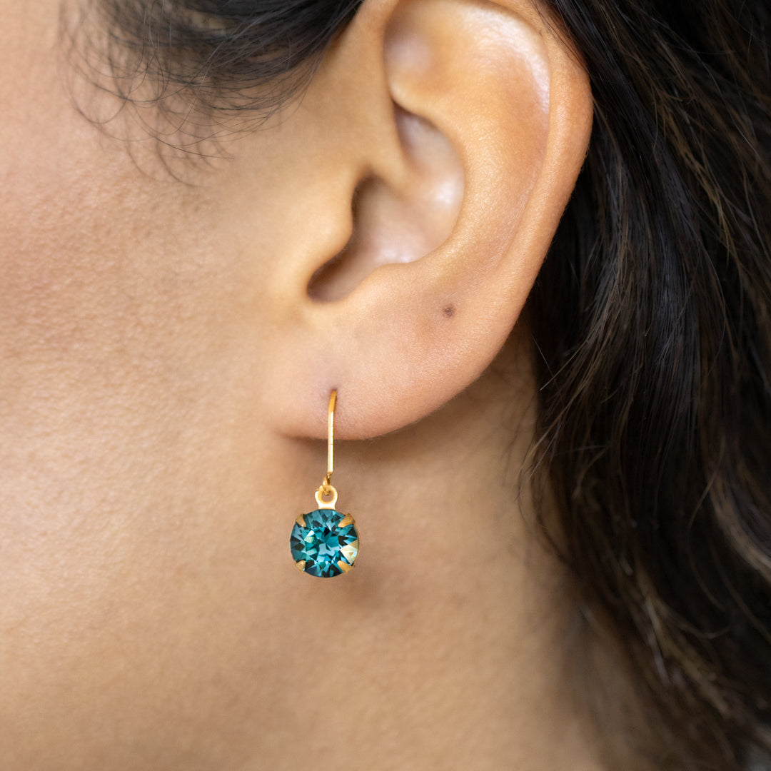 Earrings Made With Round Swarovski Crystals