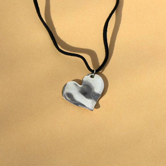 Molten Heart Cord Necklace
