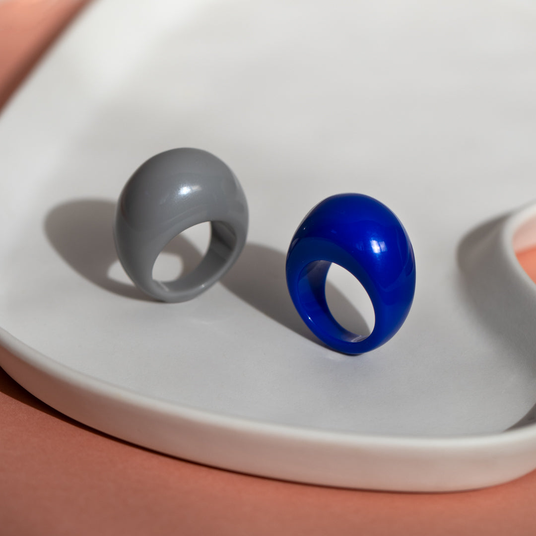 Chunky Dome Resin Ring