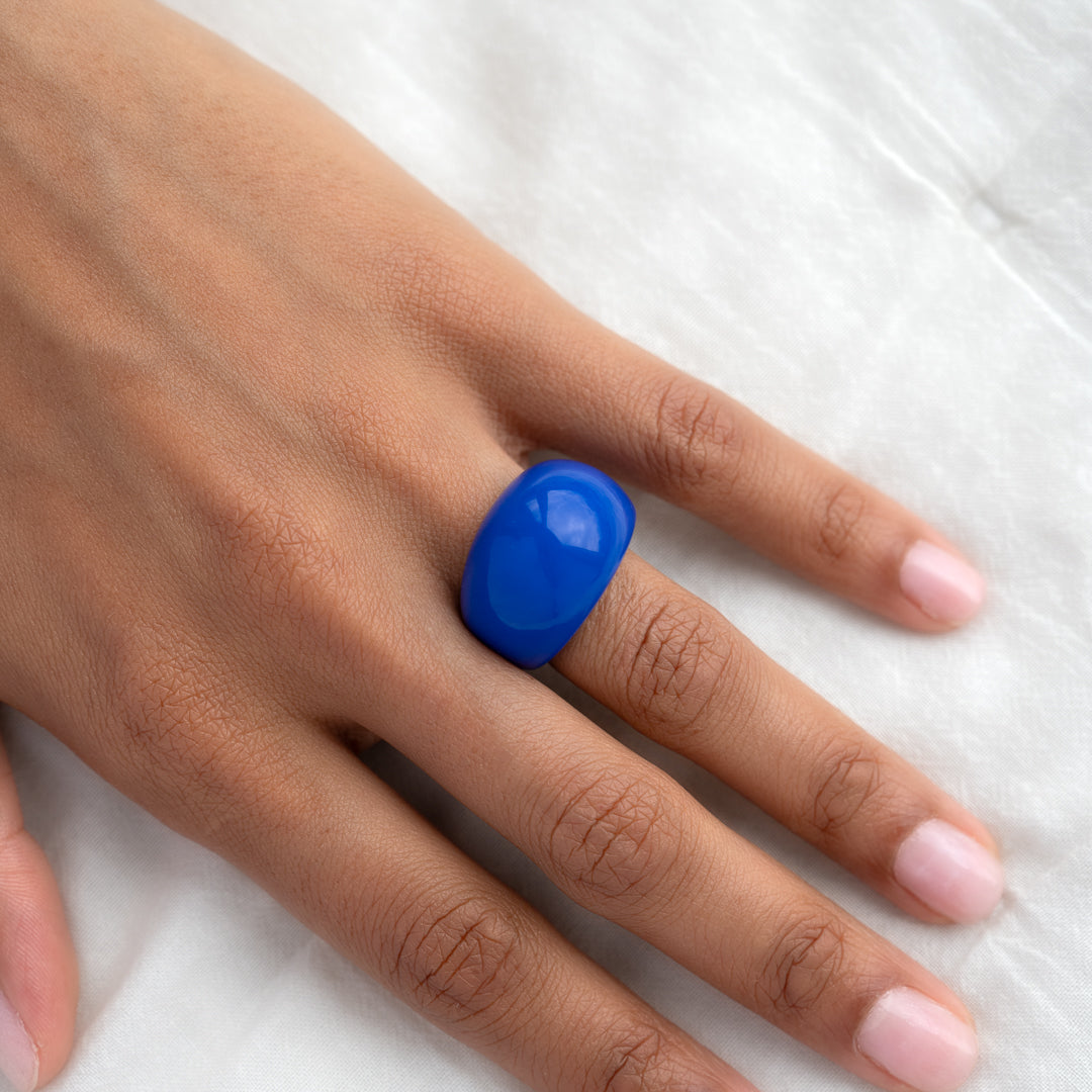 Chunky Dome Resin Ring