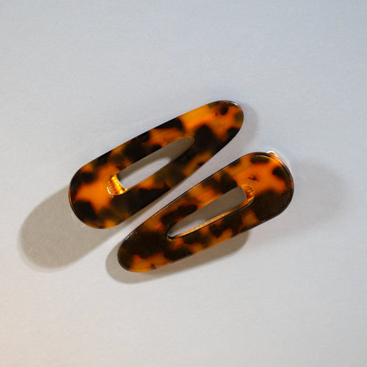 Tortoiseshell Pattern Hair Slides