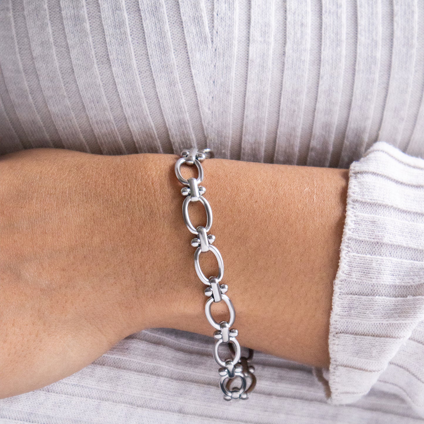 Stainless Steel Chunky Chain Bracelet