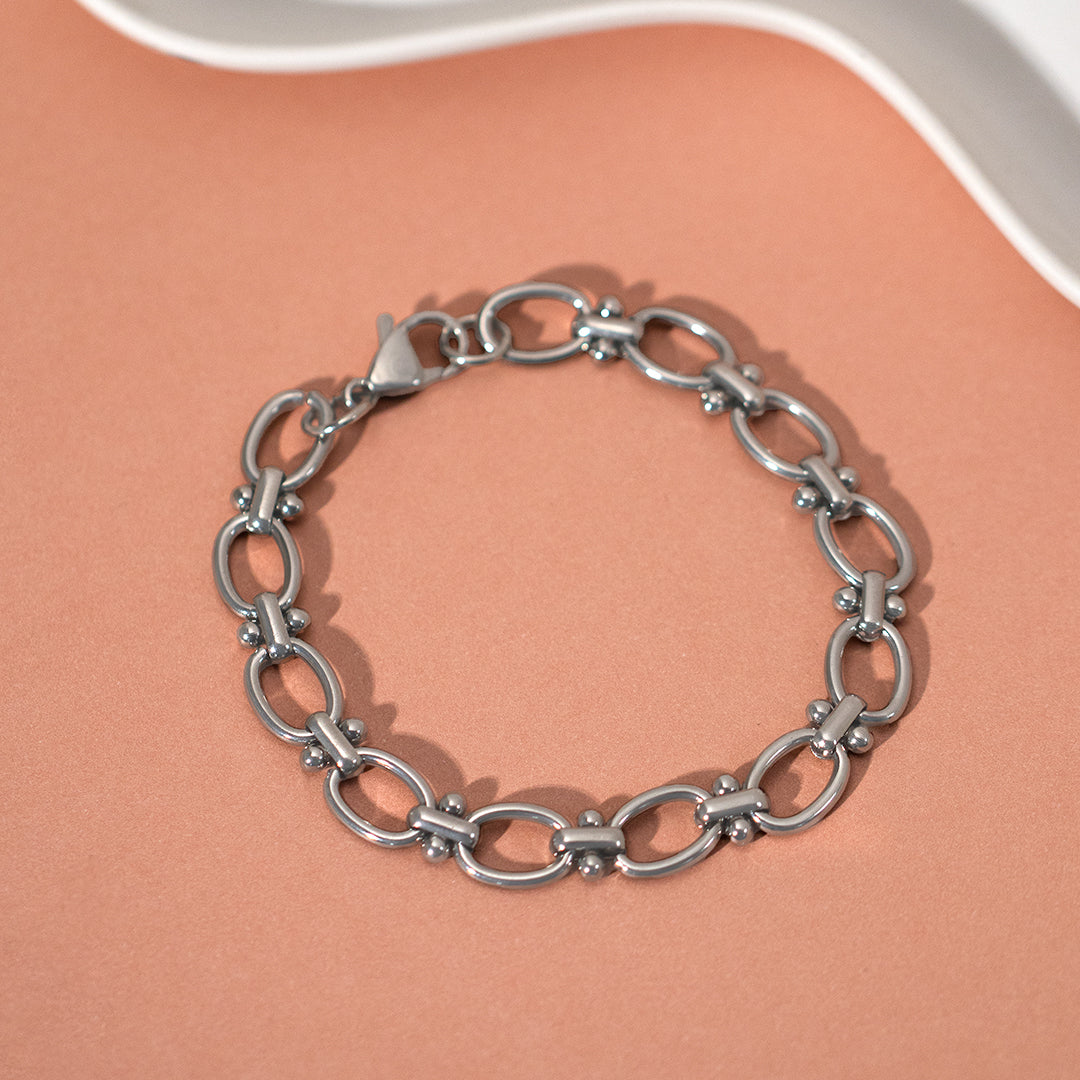 Stainless Steel Chunky Chain Bracelet