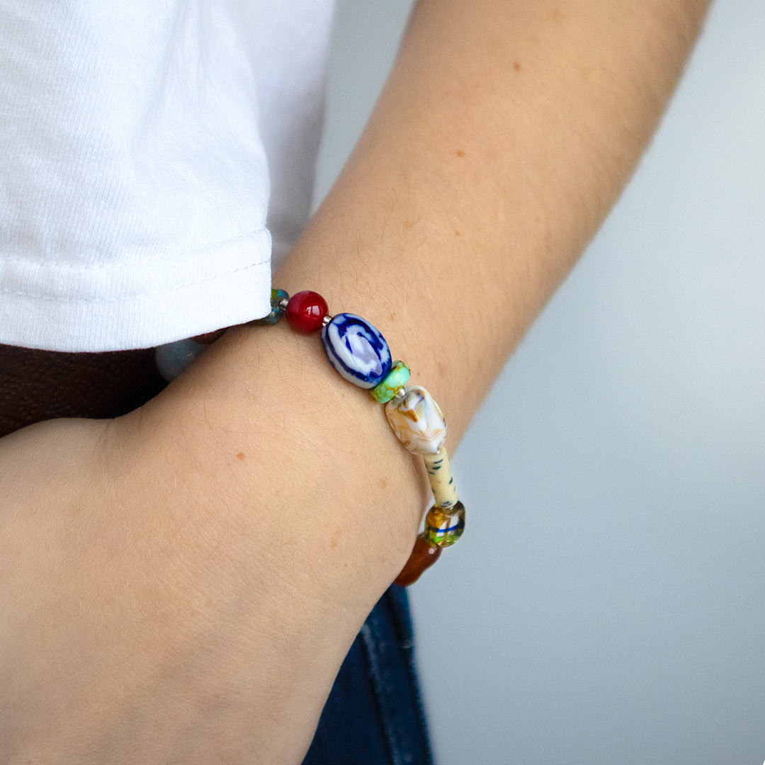 Bohemian Multicolour Bead Bracelet