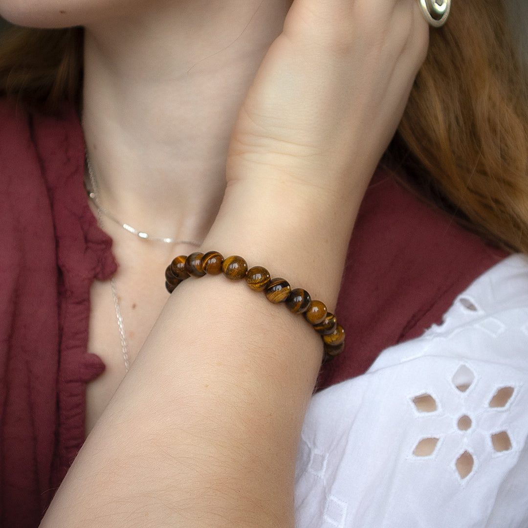 Tiger’s Eye Bead Stretch Bracelet