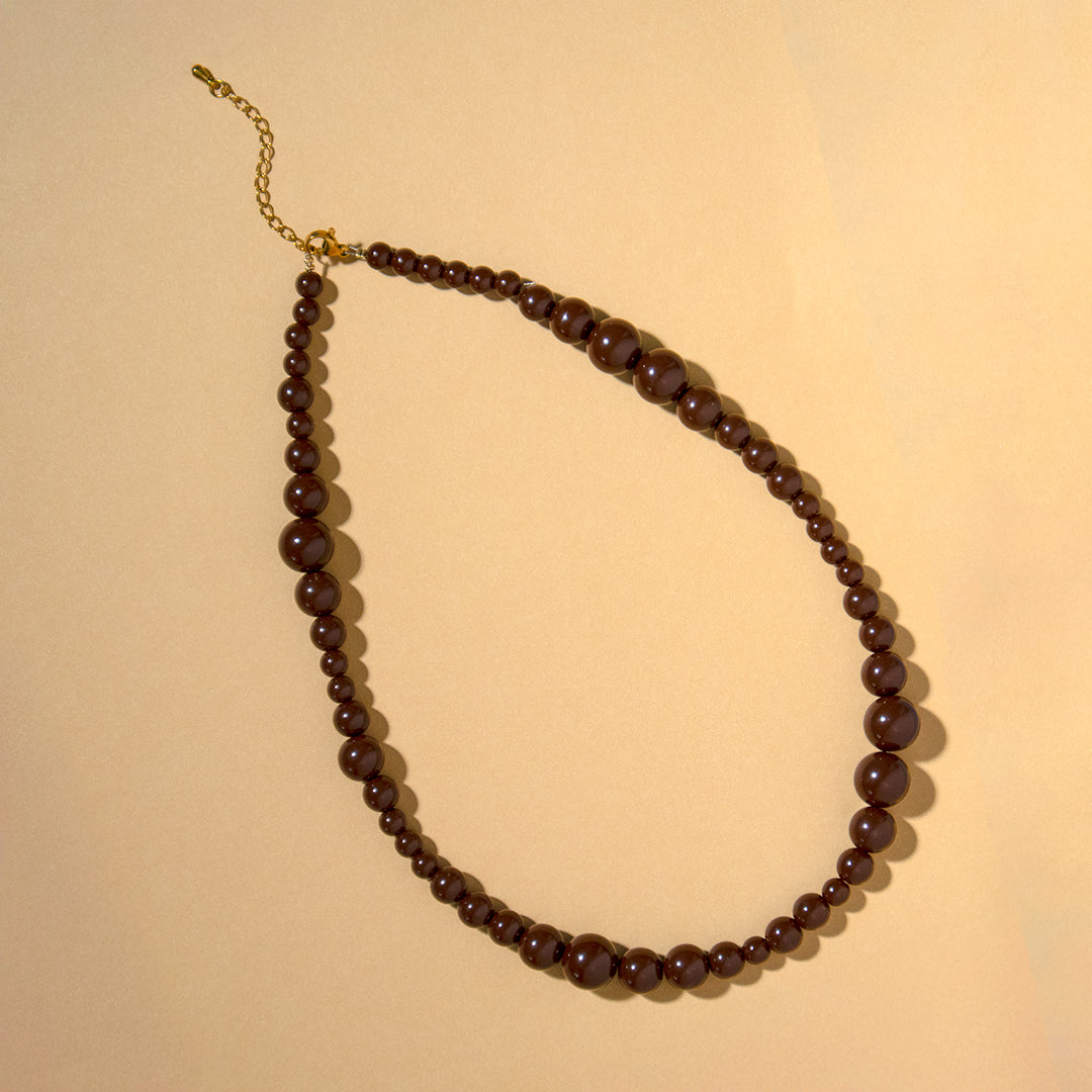 Chocolate Bead Bubble Bracelet