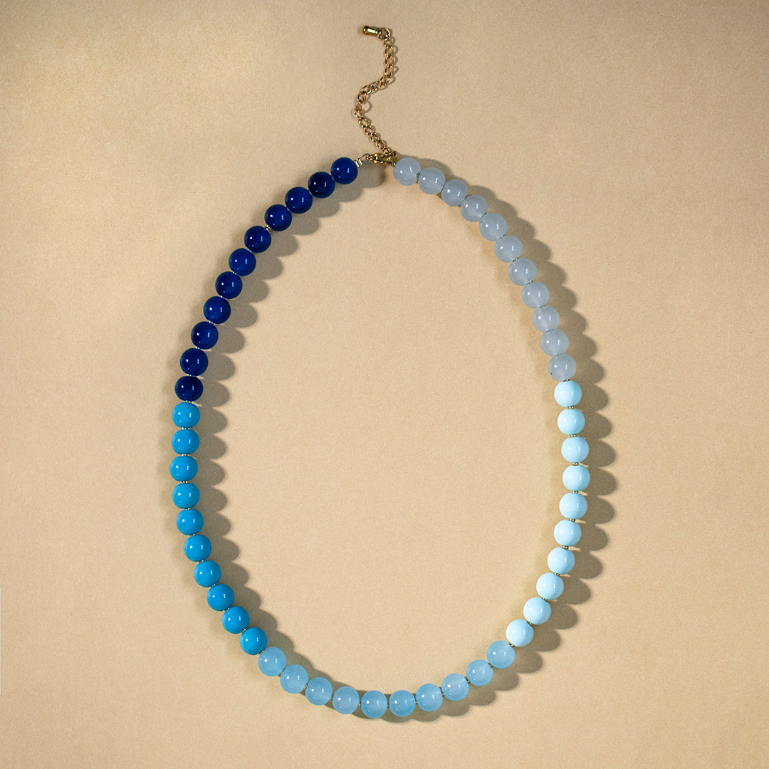 Shades of Blue Bead Bracelet